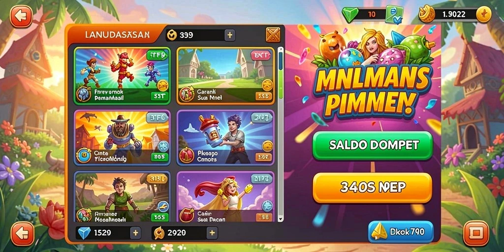 Level tantangan menakjubkan yang menguji strategi.
